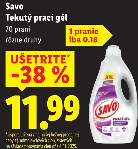 Savo Tekutý prací gél