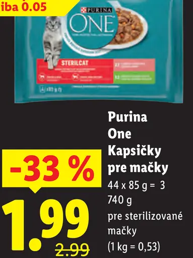 Purina One kapsičky pre mačky
