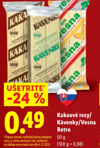 Kakaové rezy/Kávenky/Vesna Retro