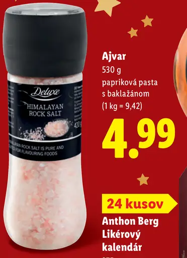Deluxe Kamenná jedlá soľ Himalaya
