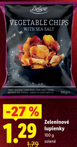 Deluxe Zeleninové lupienky