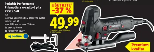 Parkside Performance Priamočiara kyvadlová píla PPSTK 550