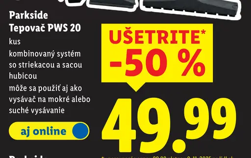 Parkside Tepovač PWS 20 E4