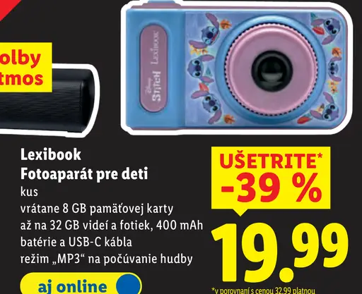 Lexibook Fotoaparát pre deti
