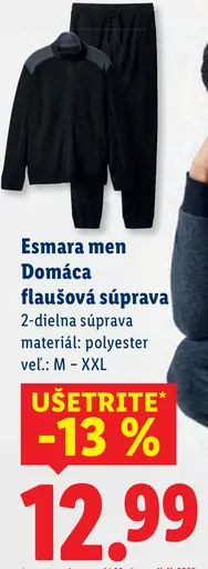 Esmara Domáca flaušová súprava