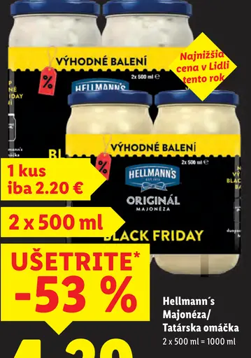 Hellmann's Tatárska omáčka/Majonéza