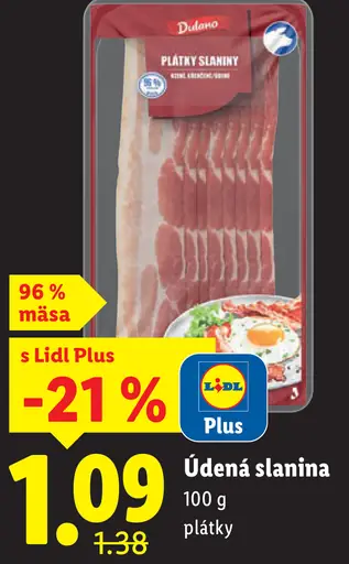 Údená slanina plátky