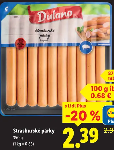 Dulano Štrasburské párky
