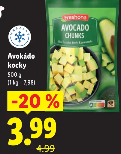 Freshona Avokádo kocky