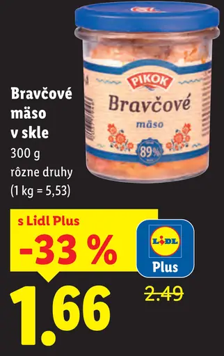 Pikok Bravčové mäso v skle