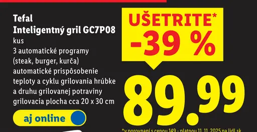 Tefal Inteligentný gril GC7P08