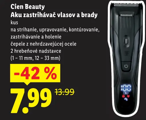 Cien Beauty Aku zastrihávač vlasov a brady