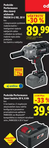 Parkside Performance Aku rázový uťahovák