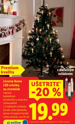 Livarno Home LED sviečky na stromček