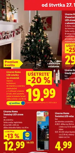 Livarno Home Svetelný LED strom