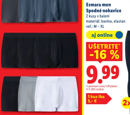 Esmara men Spodné nohavice