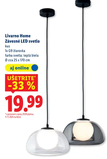 Livarno Home Závesné LED svetlo