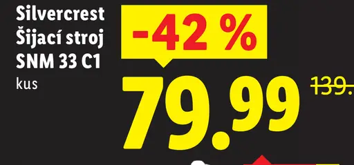 Silvercrest Šijací stroj SNM 33 C1