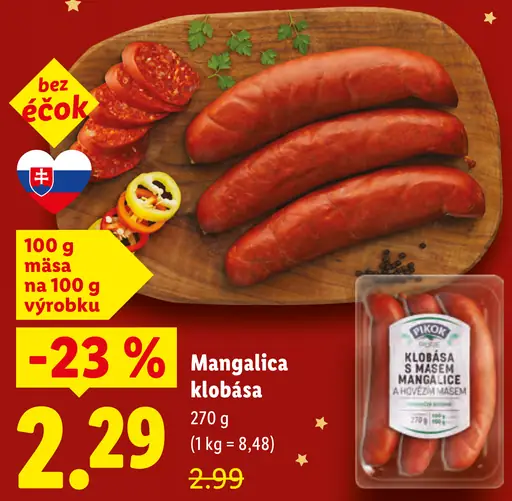 Pikok mangalica klobása