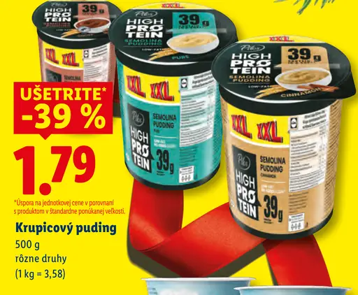 Mel Krupicový puding