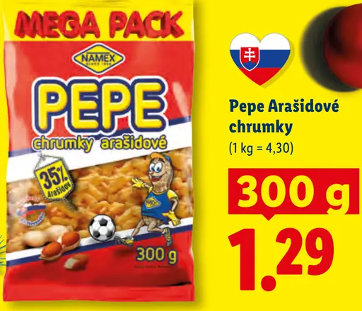 Pepe chrumky arašidové XXL