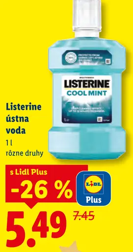 Listerine ústna voda