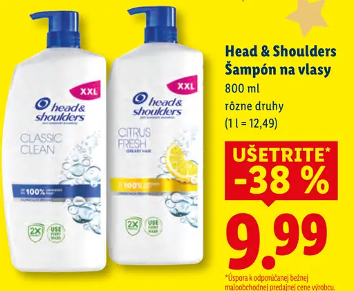 Head & Shoulders šampón na vlasy