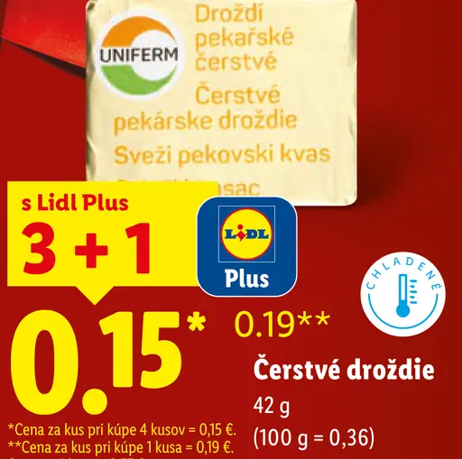 Uniferm Čerstvé droždie