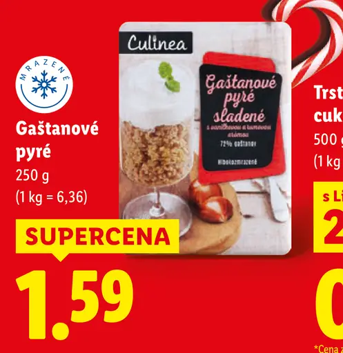 Culinea gaštanové pyré sladené