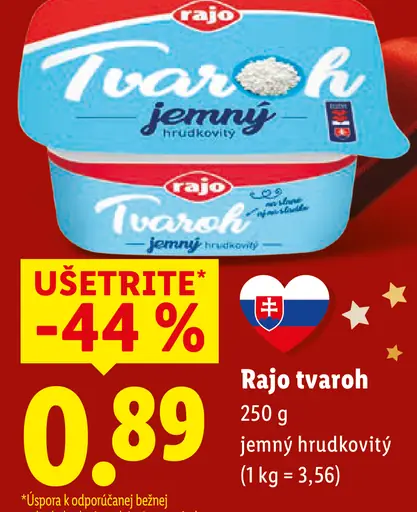 Rajo Tvaroh jemný hrudkovitý