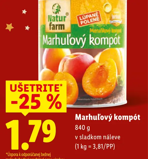 Natur Farm Marhuľový kompót