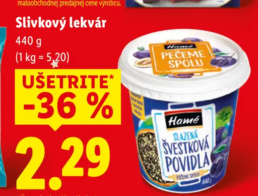 Hamé slivkový lekvár