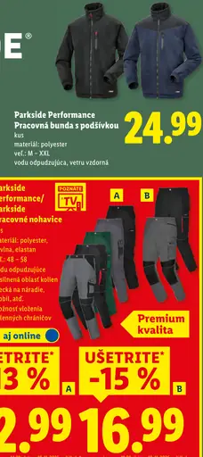 Parkside Performance Pracovná bunda