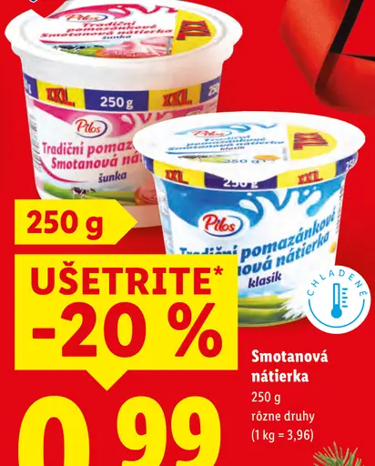 Pilos Tradičná smotanová nátierka šunka