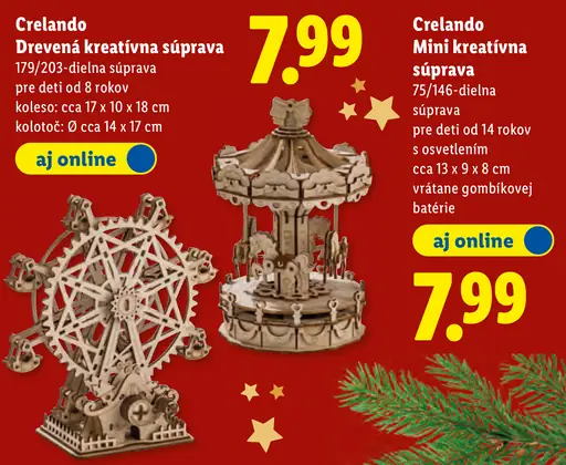 Crelando Drevená kreatívna súprava