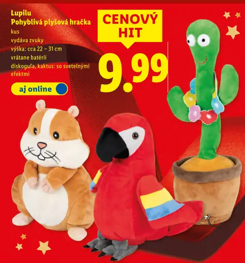 Lupilu Pohyblivá plyšová hračka