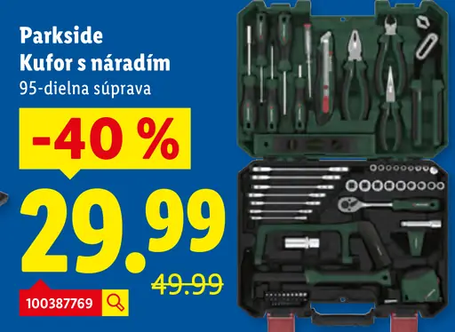 Parkside Kufrík s náradím