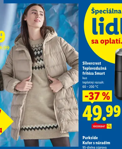 Esmara Dámsky prešívaný termokabát