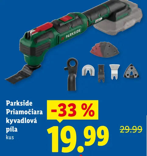 Parkside priamočiara kyvadlová píla