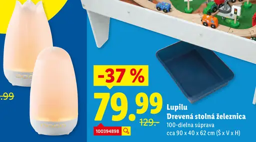 Lupilu Drevená stolná železnica