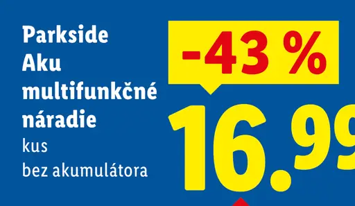 Parkside Aku multifunkčné náradie