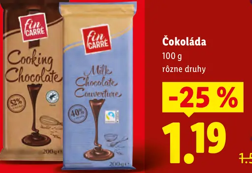 Fin Carre Čokoláda na varenie