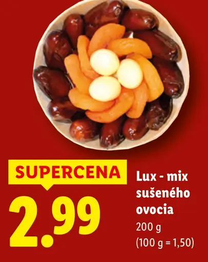 Lux - mix sušeného ovocia