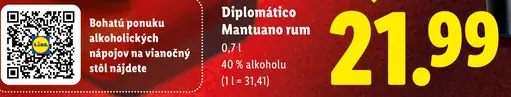 Diplomático Mantuano rum