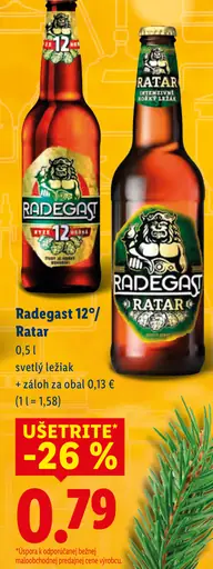 Radegast 12° plechovka