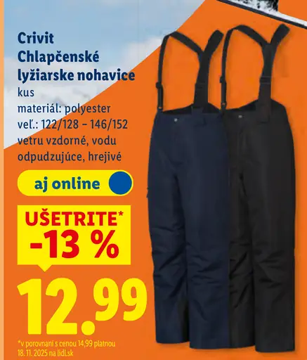 Crivit Pánske lyžiarske nohavice