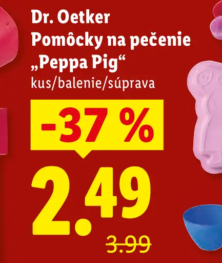 Dr. Oetker Pomôcky na pečenie Peppa Pig