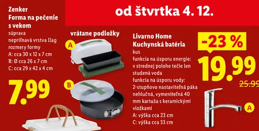 Livarno Home Kuchynská batéria