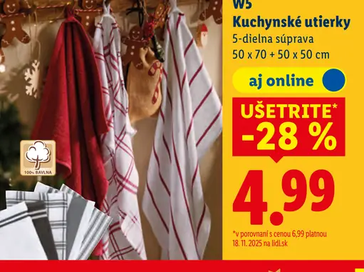 W5 Kuchynské utierky