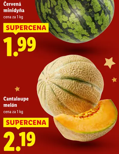 Červená minidýňa